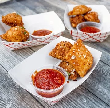 toasted ravioli golden brown appetizer